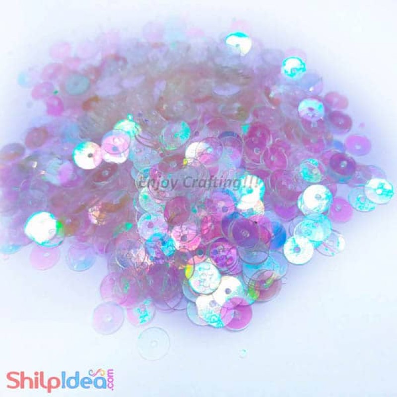 Sequins Round Flat 5mm - Rainbow