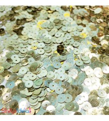 Sequins Round Flat 5mm - Light Golden