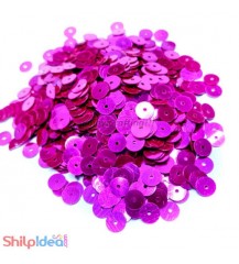 Sequins Round Flat 5mm - Pink