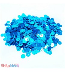 Sequins Round Flat 5mm - Blue