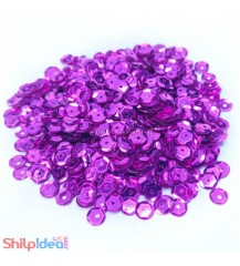 Sequins Round Cupped 5mm - Purple