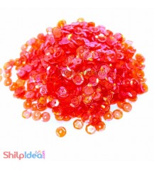 Sequins Round Cupped 5mm - Orange AB